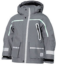 Ildhu Winter Coat - Norly - Light Grey w. Glow-In-The-Dark Refle