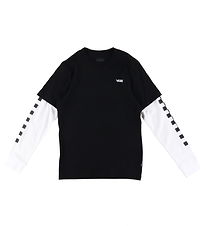 Vans Bluse - Long Check Twofer - Schwarz