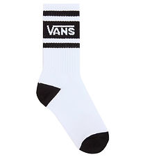 Vans Sokkar - Drop V Lógó Crew - Hvítt/Svart