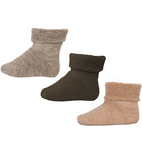 MP Strumpor - 3-pack - Ull - Brown Melange