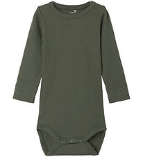 Name It Bodysuit L/æ - Rib - NbmNoe - Beetle