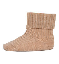 MP Socks - Wool - Rib - Camel Melange