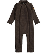 Mikk-Line Overall - Ull - Dark Brown Melerad