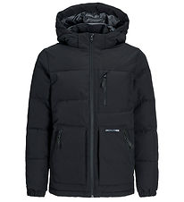 Jack & Jones Steppjacke - JJEOtto - Schwarz/Asphalt