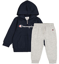 Champion Sweat Set - Hooded Full Zip - Sky Captain