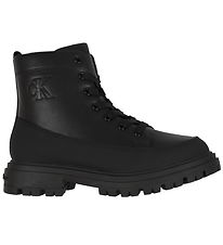 Calvin Klein Stígvél - Lace-Up - Svart