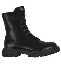 Calvin Klein Stígvél - Lace-Up - Svart