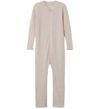 Name It Nightsuit - Wool - Rib - NmfWossa - Lilac Ash