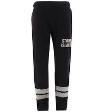 Stone Island Sweatpants - Black w. Reflex