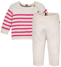 Tommy Hilfiger Set - Bluse/Hosen - Strick - Ivory Petal/Stripe