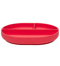 OYOY Plate - Enkei Suction - Silicone - Cherry Red