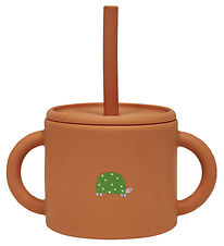 OYOY Cup w. Straws - Enkei Cup - Silicone - Caramel