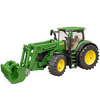 Bruder Dráttarvél - John Deere 7R 350 M. Ámoksturstæki - 03151