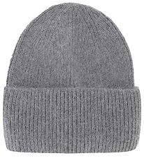 By Stær Beanie - Wool/Polyester - Knitted - Magda - Grey Melange