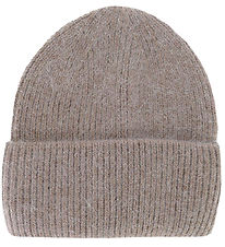 By Stær Beanie - Wool/Polyester - Knitted - Magda - Brown Melang