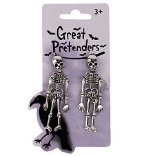 Great Pretenders Ear clips - Spooke Scary Skeleton