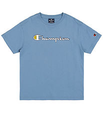 Champion T-skjorte - Crewneck - Coronet Blue