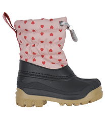 Angulus Thermostiefel m. Wollfutter - Rose mit Rot Hearts