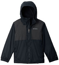 Columbia Rain Jacket w. Fleece - Rainy Trails II - Black