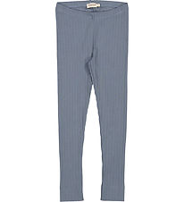 Leggings MarMar - Rib - Modal - Tempête Blue