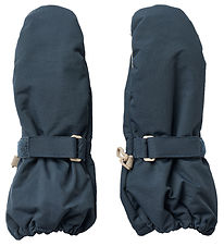 Wheat Mittens - Tech - Dark Blue