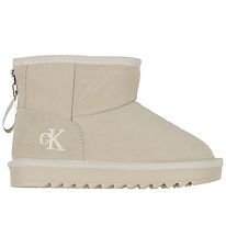 Calvin Klein Teddyboots- Pelzstiefel - Taupe