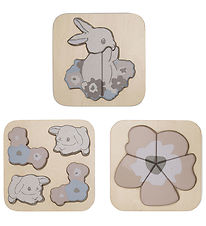 Puzzle That's Mine - 3+4+5 Briques - Bois - Toby - Bunny