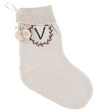 That's Mine Christmas Stocking - Knitted - V - Cam - Peyote