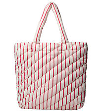 Sofie Schnoor Innkaupapoki - Off White/Berry Striped