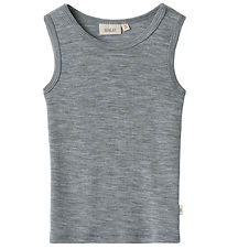 Wheat Undershirt - Wool - Iggy - Melange Grey