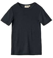 Wheat T-shirt - Wool - Seo - Navy