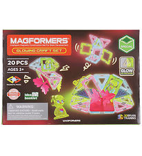 Magformers Magnetset - 20 Teile - Leuchtendes Handwerk