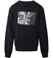 Hound Sweatshirt - Black w. Print