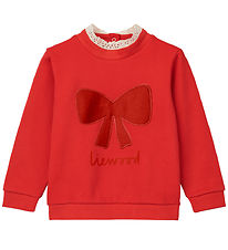 Liewood Peysa - Rakel - Holiday Bow Dark Rauður/Apple Rauður