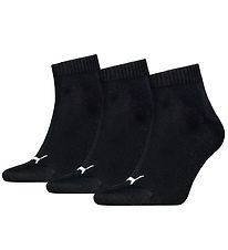 Puma Sneaker-Socken - 3er-Pack - Quarter Plain - Schwarz