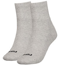 Puma Socken - 2er-Pack - Heart Logo Crew - Grey Melange