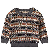 Wheat Blouse - Knitted - Jaquard - Elias - Multi