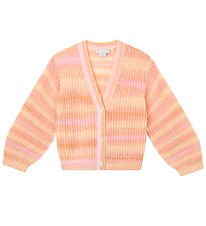 Stella McCartney Kids Cardigan - Strick - Rosa/Orange Gestreift