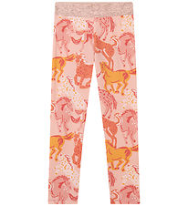 Stella McCartney Kids Leggings - Rosa/Orange m. Pferde