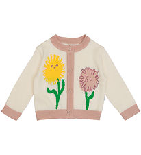 Stella McCartney Kids Cardigan - Strick - Weiß/Rosa m. Blumen