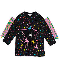 Stella McCartney Kids Sweatkleid - Schwarz m. Sternen