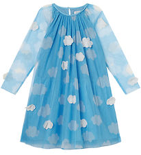 Stella McCartney Kids Tüllkleid - Hellblau m. Wolken