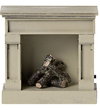 Maileg Miniatyr öppen spis - Off White
