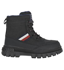 Tommy Hilfiger Winterstiefel - Streifenfell - Schwarz