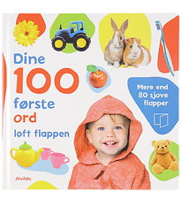 Alvilda Picture Book w. Flapper- Your 100 First Words - Danish