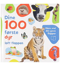 Alvilda Bilderbok m. Flapper - Dina 100 första djur - Dansk