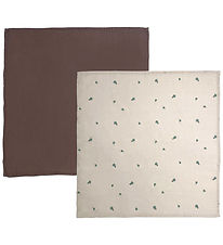 OYOY Muslin Cloths - 70x70cm - Muslin- 2-Pack - Clay/Brown