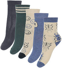 Minymo Socken - 5er-Pack - Army Green