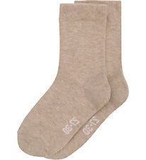 Minymo Sneaker-Socken - 2er-Pack - Noos - Silver Mink Melange