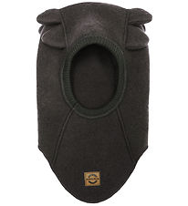 Mikk-Line Balaclava - Wool - Single Layer - Dark Brown Melange w
